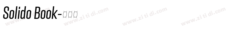 Solido Book字体转换 Solido Book字体转换
